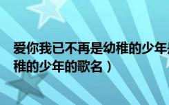 爱你我已不再是幼稚的少年是什么歌曲（爱你我已不再是幼稚的少年的歌名）