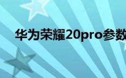 华为荣耀20pro参数（华为荣耀20 pro）