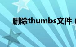 删除thumbs文件（删除thumbs db）