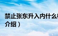 禁止张东升入内什么梗（禁止张东升入内梗的介绍）