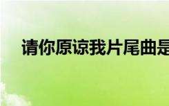 请你原谅我片尾曲是什么（歌词是什么）