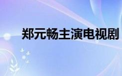 郑元畅主演电视剧（最全电视剧名单）