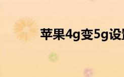 苹果4g变5g设置（苹果4越狱）