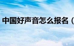 中国好声音怎么报名（如何报名中国好声音）