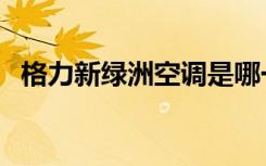 格力新绿洲空调是哪一年的（格力新绿洲）