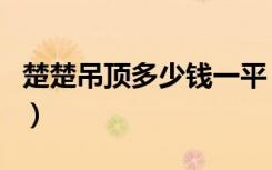 楚楚吊顶多少钱一平（楚楚吊顶多少钱一平方）