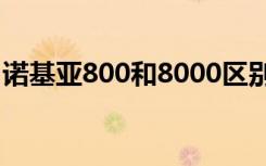 诺基亚800和8000区别（诺基亚800和800c）