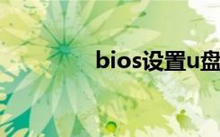 bios设置u盘启动（bios）