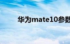 华为mate10参数（华为mate10）