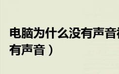 电脑为什么没有声音视频教程（电脑为什么没有声音）