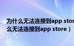 为什么无法连接到app store - 云骑士一键重装系统（为什么无法连接到app store）