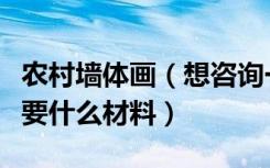 农村墙体画（想咨询一下各位农村外墙墙绘需要什么材料）