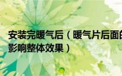 安装完暖气后（暖气片后面的乳胶漆怎么刷 用刷子吗会不会影响整体效果）