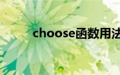 choose函数用法（choose函数）