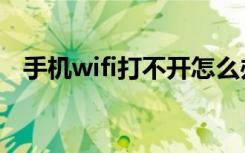 手机wifi打不开怎么办（手机wifi打不开）