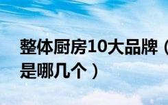 整体厨房10大品牌（十大进口整体厨房品牌是哪几个）