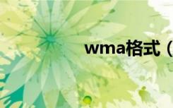 wma格式（wma格式）