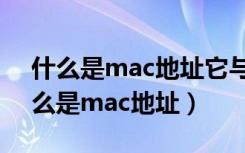 什么是mac地址它与ip地址有什么区别（什么是mac地址）