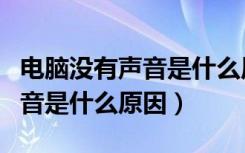 电脑没有声音是什么原因造成的（电脑没有声音是什么原因）