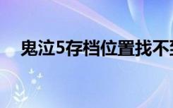 鬼泣5存档位置找不到（鬼泣5存档位置）