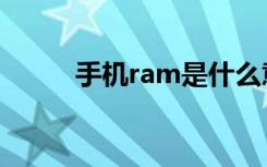 手机ram是什么意思（手机ram）