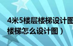 4米5楼层楼梯设计图与尺寸（房屋4.5米高的楼梯怎么设计图）