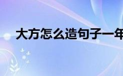 大方怎么造句子一年级（大方怎么造句）