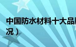 中国防水材料十大品牌（中国防水材料十大情况）