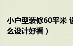 小户型装修60平米 设计（60米小户型装修怎么设计好看）