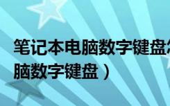 笔记本电脑数字键盘怎么转换字母（笔记本电脑数字键盘）