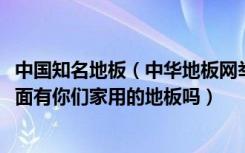 中国知名地板（中华地板网举办的2010中国地板十佳品牌里面有你们家用的地板吗）