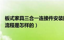 板式家具三合一连接件安装图（板式家具三合一连接件安装流程是怎样的）