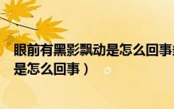 眼前有黑影飘动是怎么回事多长时间治愈（眼前有黑影飘动是怎么回事）