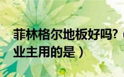 菲林格尔地板好吗?（菲林格尔地板好吗哪位业主用的是）