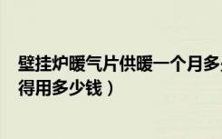 壁挂炉暖气片供暖一个月多少钱（壁挂炉供7个暖气片,一天得用多少钱）