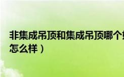 非集成吊顶和集成吊顶哪个好（大家说说北京现代集成吊顶怎么样）