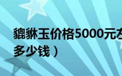 貔貅玉价格5000元左右（想问问大家貔貅玉多少钱）