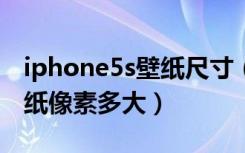 iphone5s壁纸尺寸（知道的说说iphone5壁纸像素多大）