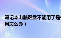 笔记本电脑键盘不能用了是什么原因（笔记本电脑键盘不能用怎么办）