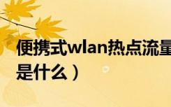 便携式wlan热点流量明细（便携式wlan热点是什么）