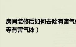 房间装修后如何去除有害气体（家里装修之后如何去除甲醛等有害气体）