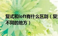 复式和loft有什么区别（复式与loft有何区别不知道有什么不同的地方）