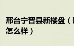 邢台宁晋县新楼盘（邢台宁晋凤凰城楼盘房价怎么样）