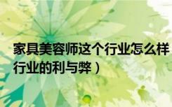 家具美容师这个行业怎么样（有没有人能告述从事家具美容行业的利与弊）