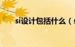 si设计包括什么（si设计指的是什么）