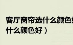 客厅窗帘选什么颜色好看又实用（客厅窗帘选什么颜色好）