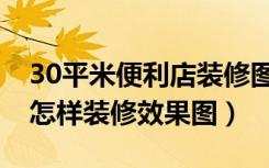 30平米便利店装修图片（30平米便利店商铺怎样装修效果图）