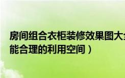 房间组合衣柜装修效果图大全（组合衣柜效果图怎样设计才能合理的利用空间）