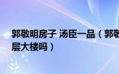 郭敬明房子 汤臣一品（郭敬明豪宅是一整栋的汤臣一品40层大楼吗）