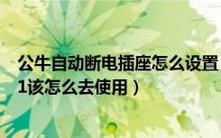 公牛自动断电插座怎么设置（公牛式通断电转换器插座gnd1该怎么去使用）